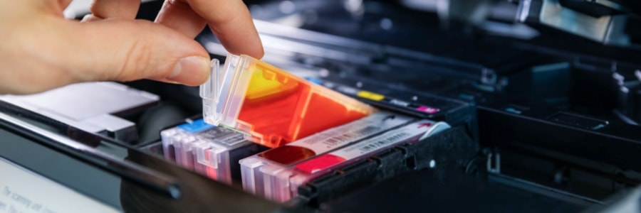 Why should your business avoid using third-party printer ink cartridges?