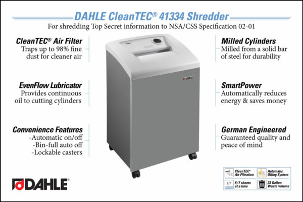 DAHLE 41334 High Security Shredder - Image 2